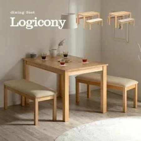 Japan Dining Sets : Bộ Bàn Ăn + 2 Bench Xuất Nhật 